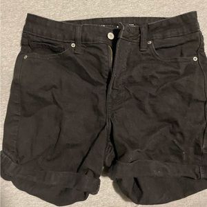 Plain black old navy shorts